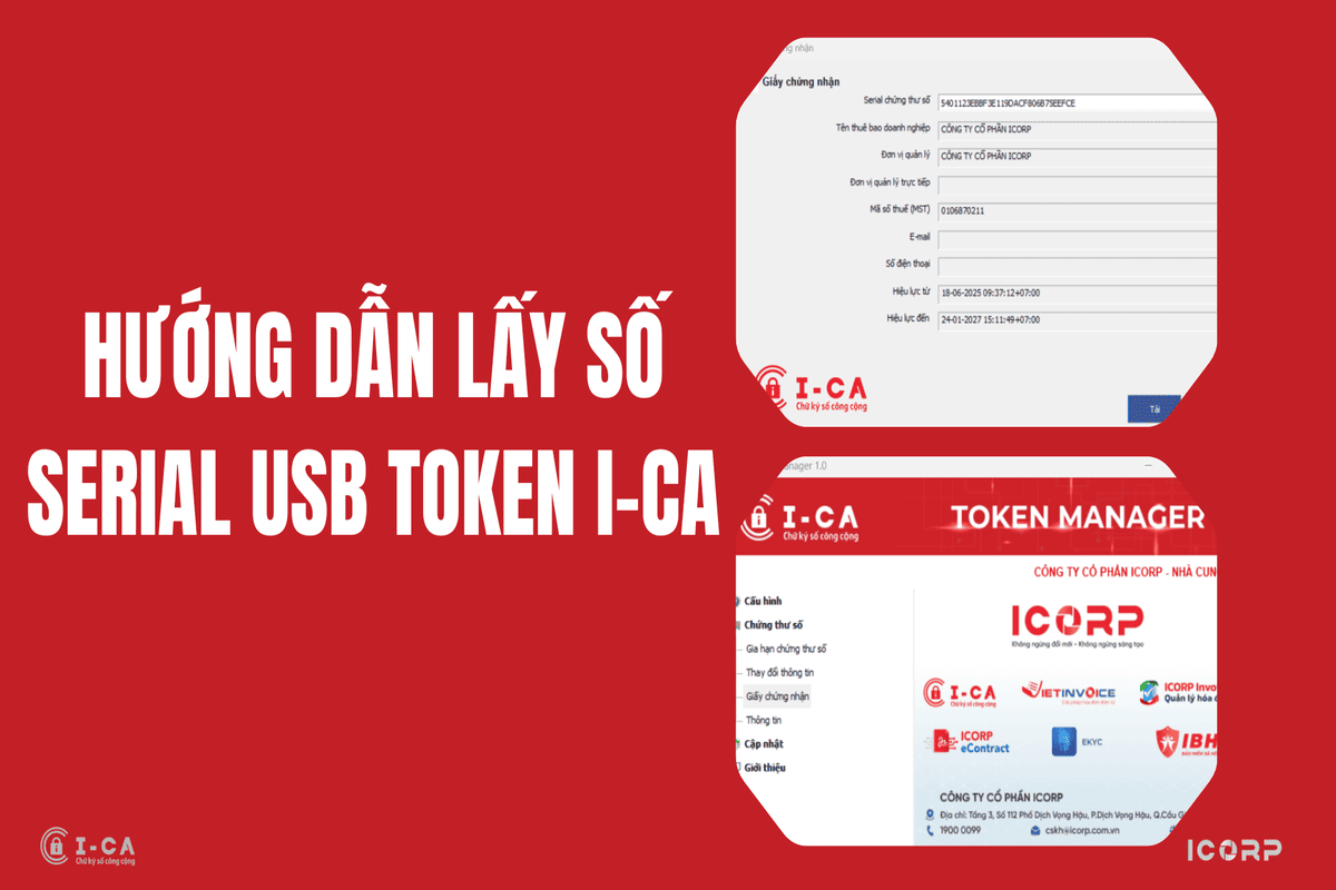 Hướng Dẫn Lấy Số Serial USB Token I-CA